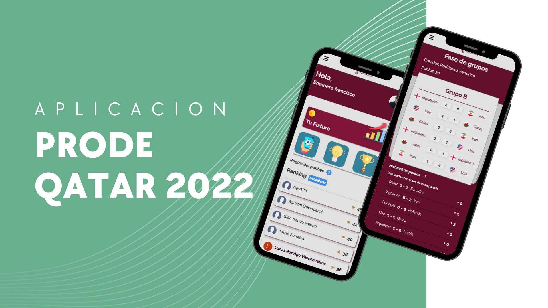 Aplicación Prode Qatar 2022